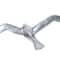 Set of 7 Silver Aluminum Coastal Birds Wall Decor, 16" x 4"